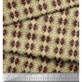 thumbnail image 2 of Soimoi Beige Rayon Fabric Flying Stork Bird Print Sewing Fabric Yard 56 Inch Wide, 2 of 5