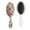 White-286, variant on Geometric Abstraction Hair Brush with Bohemian Style Artistic Paddle, Soft Bristles for Wet/Dry Hair
