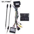 Car 16Pin Stereo Wiring Harness Power Cable With Canbus Box Decoder For