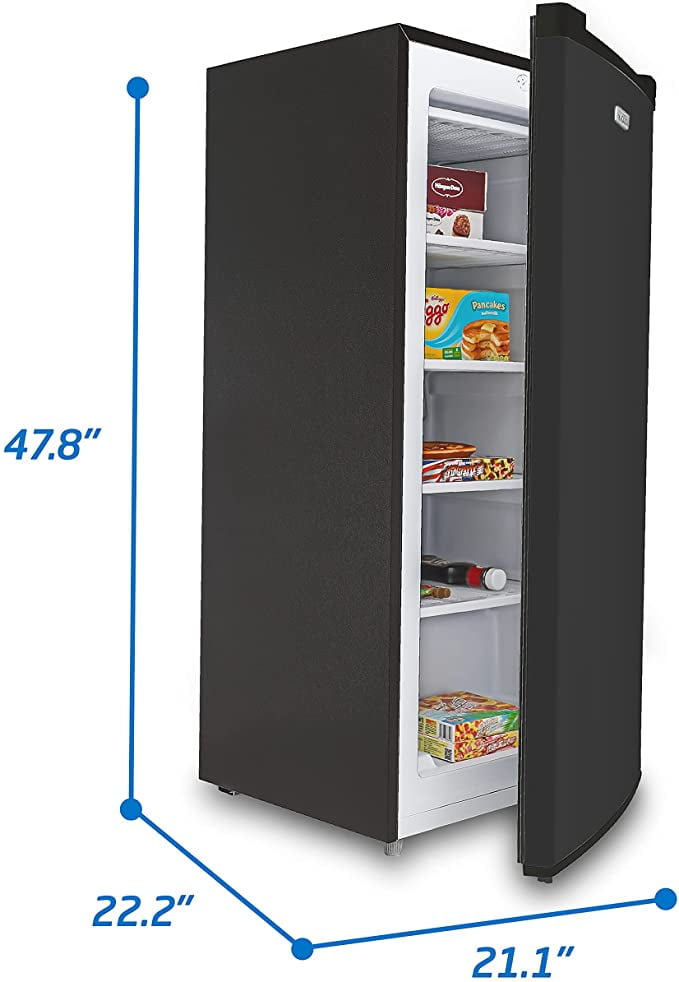 Commercial Cool CCUL50B6 Upright Freezer, Stand Up Freezer 5 Cu Ft with Reversible Door, Black