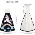 thumbnail image 3 of 1 Pcs Hanging Towels, Dish Towels Cute Unicorn Rainbow Absorbent Hand Towels with Hanging Loop Washcloth for Bathroom Kitchen, 3 of 7