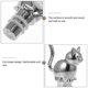 thumbnail image 2 of Cat Wine Bottle Stopper Alloy Decorative Novelty Barware Tool Bar Accessories Wine Bottle Sealer Saver, 2 of 3
