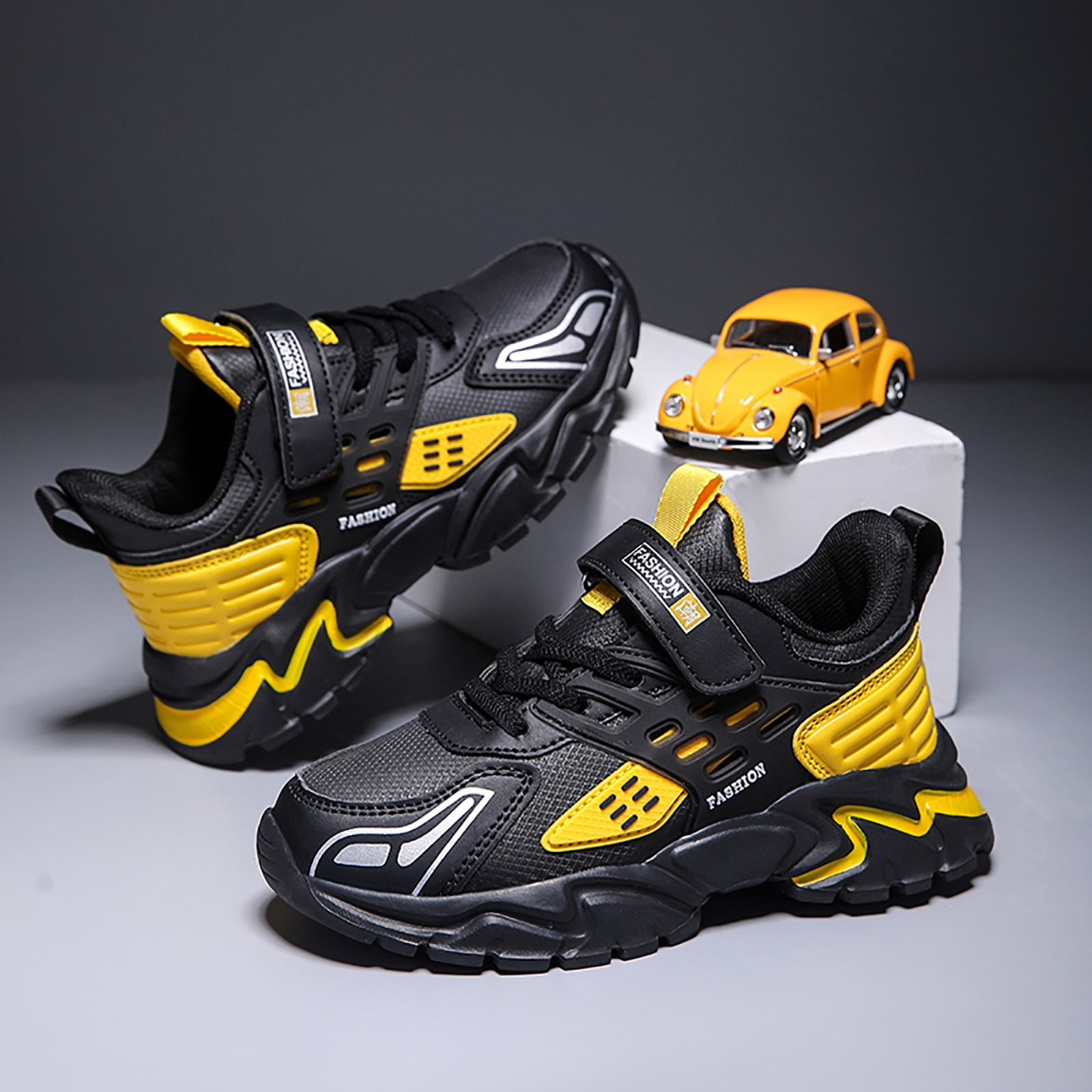 YELLO TOKYOBLACKDOUBLESNEAKER LONG BOOTS YELLO