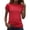#01 Red, variant on Zynoxe Womens T Shirts Independence Day Patriotic Short Sleeve Graphic Tees Casual Round Neck Going Out Summer Tops Tee (#02 Green,L)