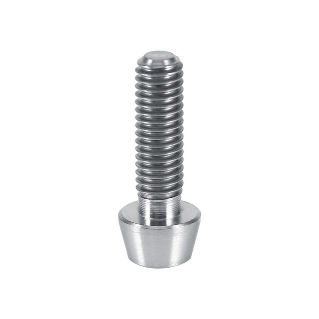 Tornillos de Cabeza cónica de Titanio Ti, Titanio GR5 / TC4 Tornillos de Cabeza cónica antioxidantes ismo Accesorio(M6 x 20mm-Plata) Tornillo de cabeza Spptty no