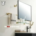 thumbnail image 4 of Double Towel Bar Matte Stainless Steel Bath Towel Rack for Bathroom Towel Holder Wall Mount Total Length TBLPB, 4 of 8