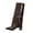 Brown, variant on Knee High Boots Women Thigh High Boots Fashion Pointed Toe Mid Calf Boots With Buckle Detail Comfortable Dress Boots For Fall And Winter Seasons
