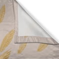 thumbnail image 3 of Ambesonne Bohemian Kitchen Curtains, Bloom Tribal Feather Leaf, 55"x30", Tan Earth Yellow, 3 of 3