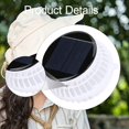 thumbnail image 6 of jicheng Solar Fan Cooling Fan Lightweight USB Personal Fan for Hiking Summer Outdoor Round Panel 6cmx6cm, 6 of 9