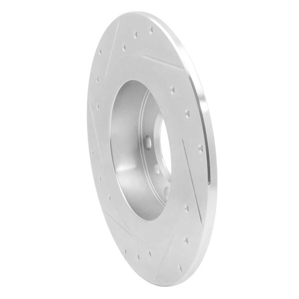 Dynamic Friction Company 631-32020R DFC Brake Rotor - Drilled And Slotted - Silver
