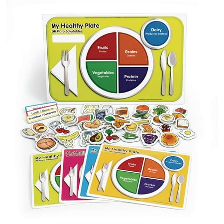UPC: 0191487108744 | Excellerations Bilingual My Healthy Plate Magnet Activity Set