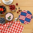 thumbnail image 4 of nvzhuang 4th of July Tableware Disposable Paper Plates and Cups Set Paper Plates Cups Napkins Flag Patriotic Party Supplies, 4 of 8
