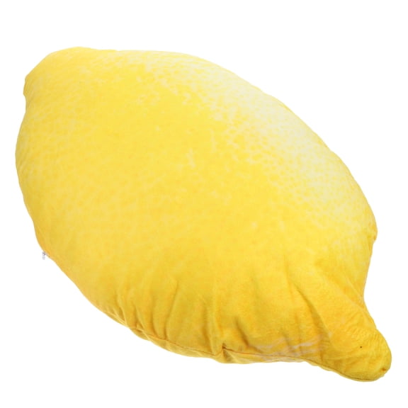 GAXIRE Lemon Shaped Plush Pillow Cute Chair Pillow for All Age Groups Filling Easy Maintenance 1Pack