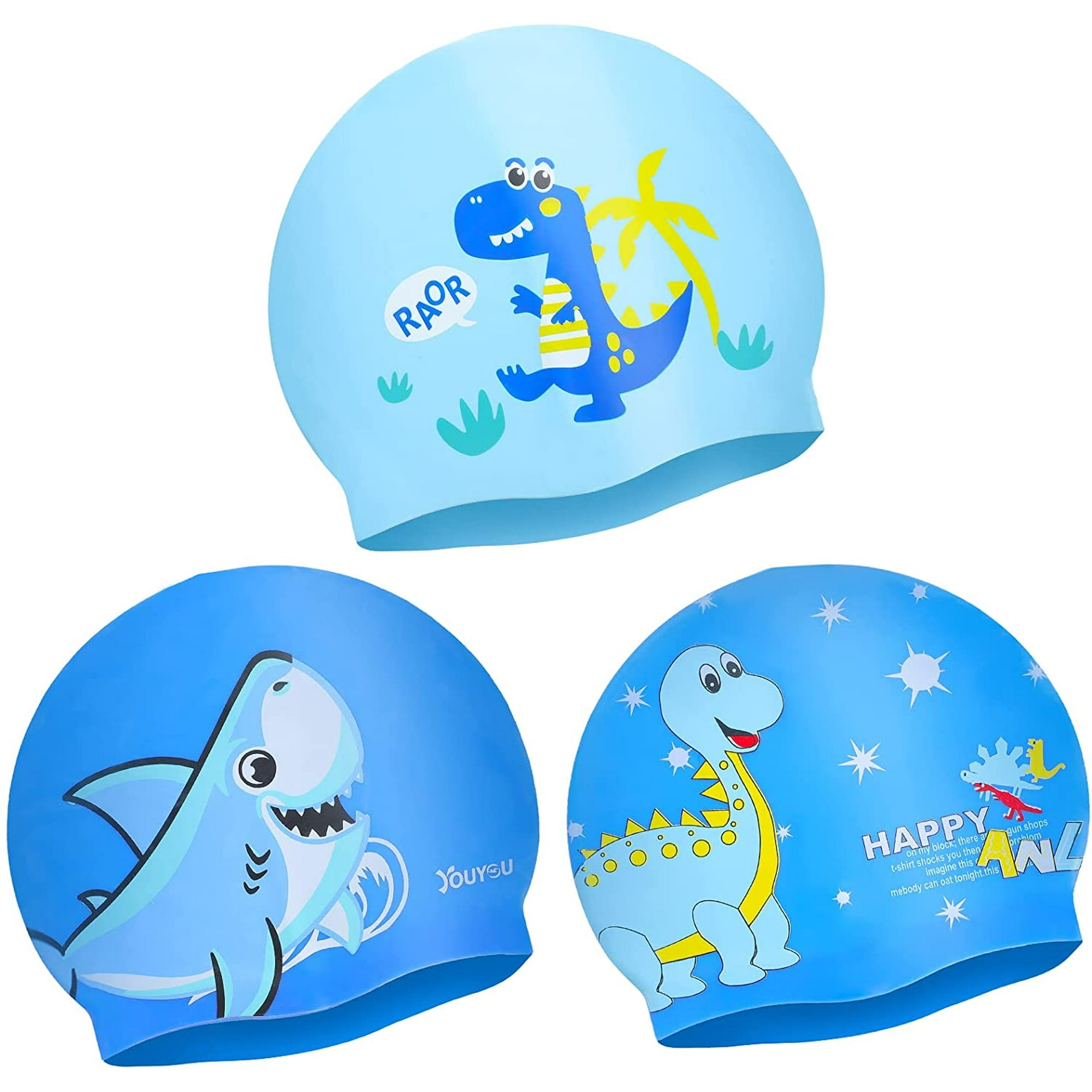Kids silicone swim cap sale