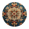 thumbnail image 2 of Nawypu Bohemian Mandala Round Fitted Tablecloth with Elastic Edge  Fitted Table Cloth for Round Table Circular Table Cover Waterproof Wipeable Round Elastic Table Cloth, 2 of 7