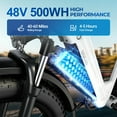 thumbnail image 5 of Electric Bike for Adults, Peak 1000W Electric Bicycles, E-Mountain Bike, 48V Battery, 26" Fat Off-Road Tires, UL2849, APP Control, 5 of 7