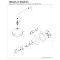 thumbnail image 6 of Kingston Brass KB6338CMLSO Manhattan Single-Handle Pressure Balanced Shower Faucet, Brushed Nickel, 6 of 7