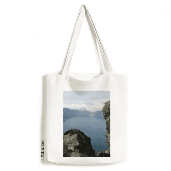 Tianchi Panorama Tote Canvas Bag Shopping Satchel Casual Handbag