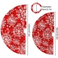 thumbnail image 3 of GZHJMY Christmas Tree Skirt Snowflake Xmas Tree Skirt Floor Door Round Mat Decorations for Holiday Party Home Christmas Day Ornaments, 35.4", 3 of 6