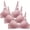 Pink, variant on Herrnalise 3pcs New Activewear Women's Comfort Devotion Underwire Bra, Full Coverage Convertible T-Shirt Bra