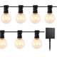 thumbnail image 1 of Guirnalda de luces solares para exteriores - 7,6 m - 25 bombillas LED G40 - Alimentación por USB - Decoración para jardín, patio y terraza, 1 of 5