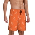 thumbnail image 2 of Rocae Orange lightning for Men's Soft Sleep Pajama Shorts, Waistband and Pockets-4X-Large, 2 of 6