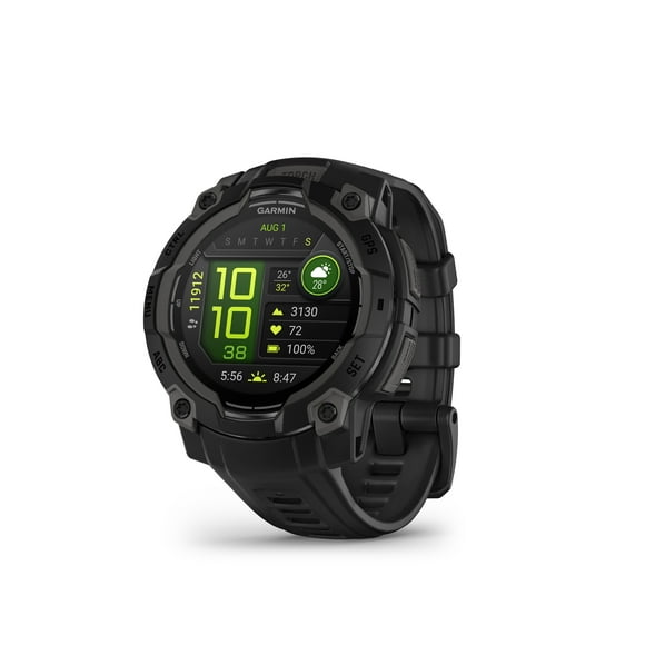 Garmin Instinct® 3 AMOLED GPS Smartwatch - 45-mm - Black with Black Band