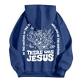 thumbnail image 5 of Jesus Hoodie Christian Sweatshirts for Women Long Sleeve Jesus Hoodies Bible Verse Shirt Oversized Christian Religious Sayings Pullover Sweater Blue S, 5 of 6