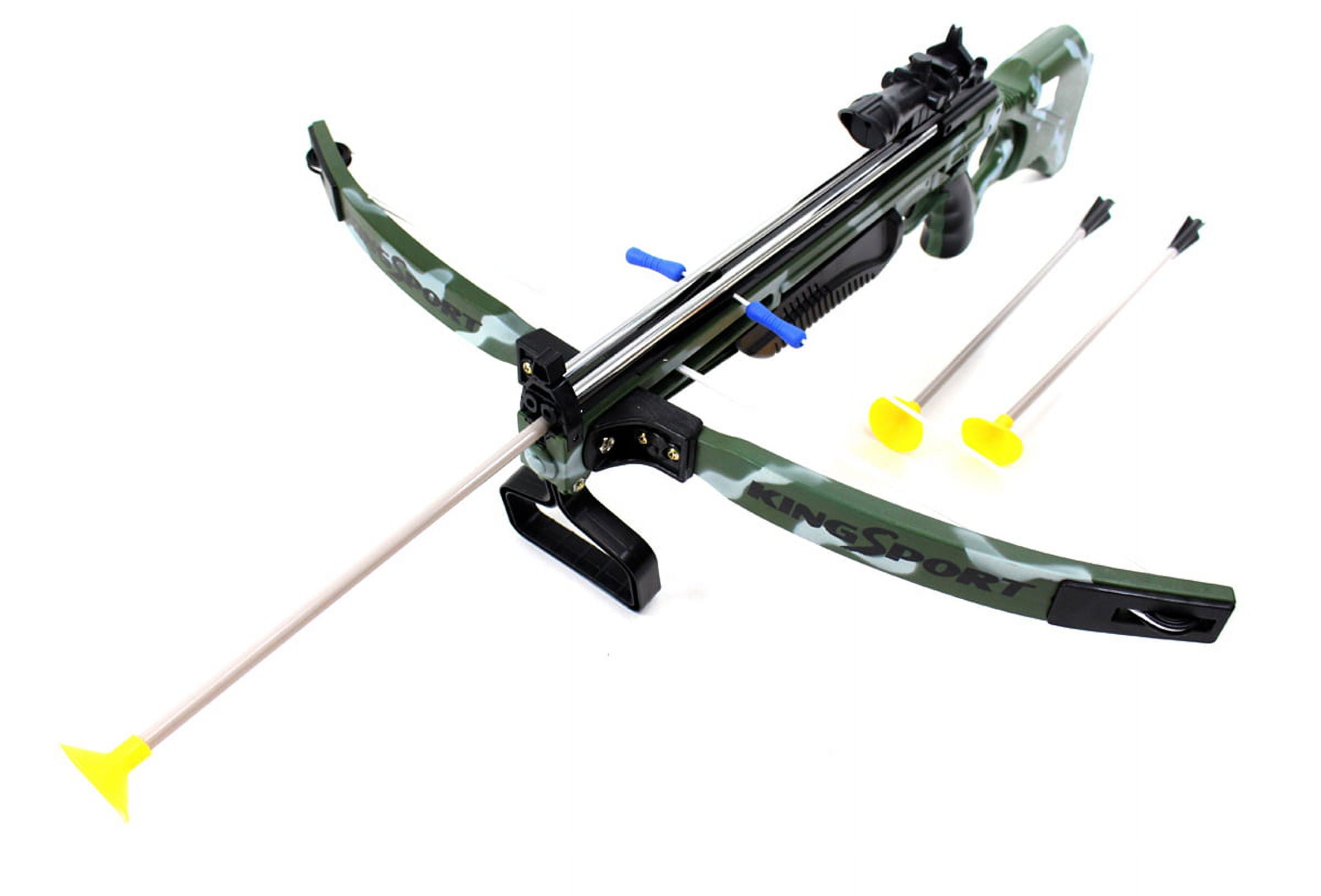 Bisontec Deluxe Action Military Crossbow Set with Scope 30 In. Toy