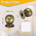 thumbnail image 2 of Uxcell 2Pcs 1" Tall Lamp Finials Bronze, 1/4-27 Thread Lamp Cap Knob Decoration Screw Cap Nuts with Cleaning Cloth for Table Floor Lighting Fixtures Shade Holder Decor, 2 of 7