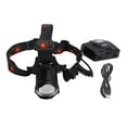 thumbnail image 2 of LED Headlamp High Power Adjustable Angle Telescopic Waterproof Headlight For Outdoor Hiking Construction, 2 of 8