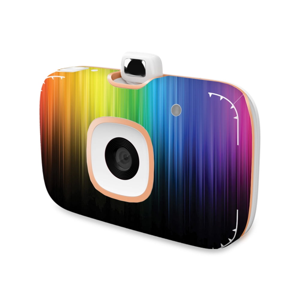 Skin Decal Wrap Compatible With HP Sprocket 2-in-1 Photo Printer Sticker Design Rainbow Streaks