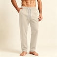 thumbnail image 3 of Athletic Sweatpants for Men Straight Leg Drawstring Lightweight Joggers Elastic Waist Open Bottom Pants with Pockets Fall Fashion Sweatpant Plus Size, 3 of 6