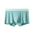 thumbnail image 1 of Mens Underwear Men Casual Solid Mid Waist Hip Lift Breathable Boxer Underwear Pants, 1 of 3