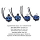 thumbnail image 2 of Juego de 4 piezas compatibles con cuadricópteros multirotor de alta potencia de 2300 KV CW/CCW con motores sin escobillas para drones FPV, 2 of 8