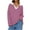 Hot Pink, variant on LYXSSBYX Sweatshirts for Women Loose Fit Womens Striped Long Sleeve Shirts Casual V Neck Tunic Tops Oversized Pullover Blouses Fall Shirt