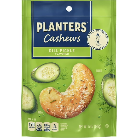 3 Pack of Planters Cashews - Dill Pickle Flavored - 5 oz (Packaging Varies)