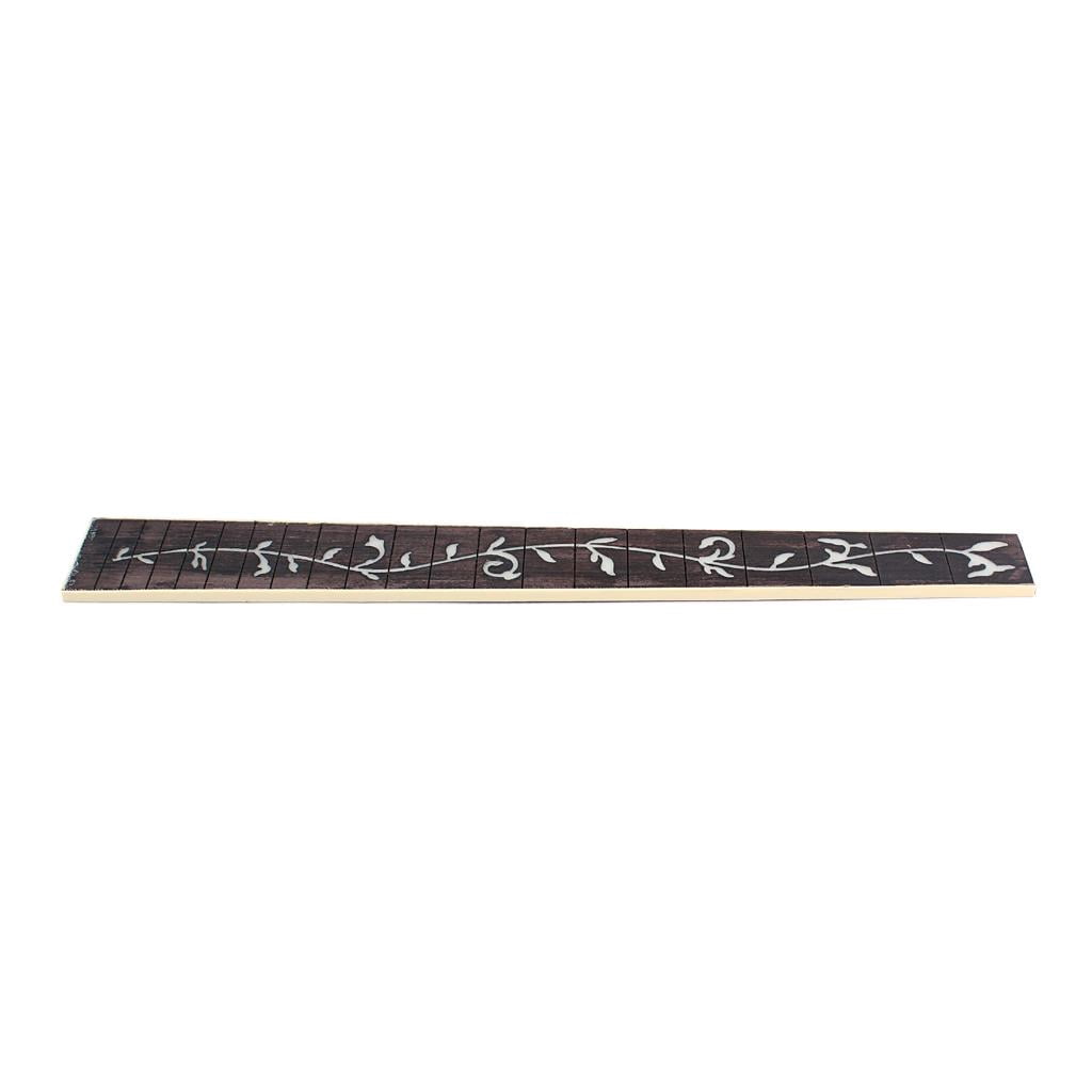 Dualoai Acoustic Folk Guitar Fretboard Rosewood Fingerboard Wooden Inlay Shell Luthier Tool Suitable for DIY Guitar Repair Music Production
