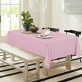 thumbnail image 3 of shiyou-Pink Tablecloth 52×70 Inch Rectangular, Stain and Wrinkle Resistant Washable Table Cloth, Decorative Polyester Table Cover for Party Picnic Dinner Decor, 3 of 4