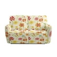 thumbnail image 2 of Jiueut Daisy Flower Print Recliner Cover, Wear Resistant Couch Armchair Covers Non Slip Sofa Slipcover with Elastic Band for Leather Sofas, 2 of 7