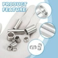 thumbnail image 3 of Uxcell 6 Pcs Espaciadores de Acero Inoxidable, 7mm ID x 10mm OD x 4mm de Altura Buje de Tornillo de Acero Inoxidable 304 Espaciador Redondo Sin Rosca para Tornillos y Tuercas de 1/4"M7, 3 of 5