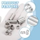 thumbnail image 3 of Uxcell 6 Pcs Espaciadores de Acero Inoxidable, 7mm ID x 10mm OD x 4mm de Altura Buje de Tornillo de Acero Inoxidable 304 Espaciador Redondo Sin Rosca para Tornillos y Tuercas de 1/4"M7, 3 of 5