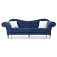 thumbnail image 4 of Glory Furniture Wilshire Traditional Sofa in Blue Velvet, 4 of 6