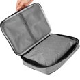 thumbnail image 1 of PENGXIANG Fireproof Document Bag Large Capacity Gray Certificate Organizer Premium and Portable File Passport Storage Container for Home Travel Business Style One, 1 of 7