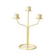 thumbnail image 2 of Candelabro cónico, candelabro de 3 brazos, candelabro de Metal para fiesta, soporte para velas para comedor, día de San Valentín, mantel, boda Dorado, 2 of 9