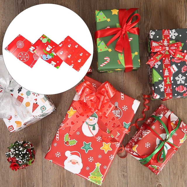 Navidad de 3 piezas, papel de embalaje embalaje de Navidad de 20 * 29 pulgadas , Yotijar papel de regalo