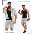 thumbnail image 7 of MANIFIQUE 3 Packs Compression Shirts for Men Gynecomastia Tank Tops Body Shaper Vest Slimming Base Layer Belly Control Undershirt, 7 of 7