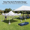 thumbnail image 3 of Heavy Duty Pop Up Canopy Tent with Steel Frame, Waterproof Adjustable Height Gazebo for Commercial Events & Parties, 3 of 7