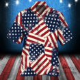 thumbnail image 2 of JLFKNG Mens Shirts Short Sleeve Shirts For Men Loose Fit Solid Color Button Up Breathable Cotton Shirt Tops Lounge Clothing For Men, 2 of 4