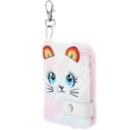 thumbnail image 2 of SHISUYAN Adorable Plush Cover Notebook for Girls with Keychain Attachment and Blank Pages for Writing Multi, 2 of 8